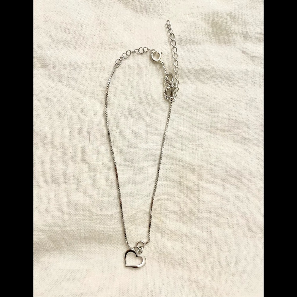 Roma heart charm bracelet (sterling silver)